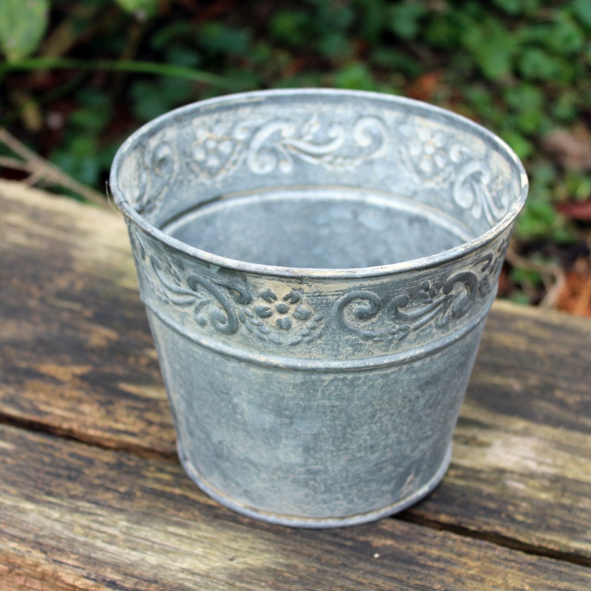 Blumentopf Pflanzgefäß Zink