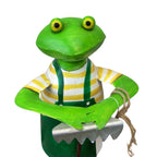Zaunhocker Frosch mit Rechen
