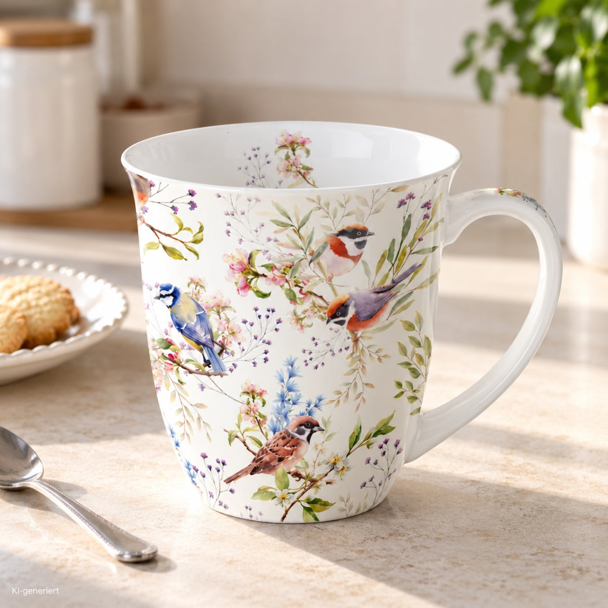 Porzellan Tasse Vögel Morgengezwitscher 0,4L