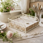Serviettenhalter Metall Shabby Chic 18cm