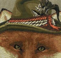 Gobelin Kissen Fuchs Jäger