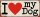 Spruchschild I love my dog