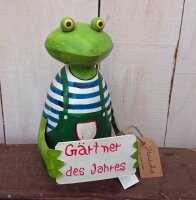 Frosch Zaunhocker Gärtner des Jahres