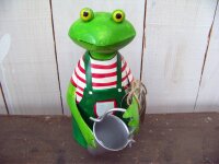 Zaunhocker Frosch mit Eimer