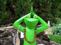 Gartenfigur Yoga Frosch II