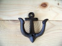 Wandhaken Anker antikbraun