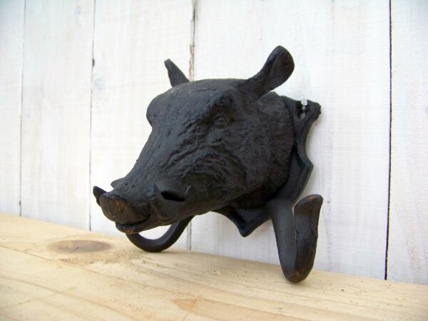 Wandhaken Garderobe Wildschwein