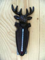 Garten Thermometer Hirsch Gusseisen