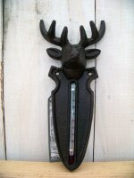 Garten Thermometer Hirsch Gusseisen