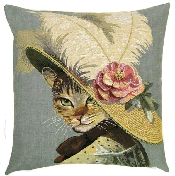 Gobelin Kissen Madame Cat