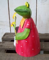 Zaunhocker Frau Frosch Blumen