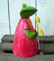 Zaunhocker Frau Frosch Blumen