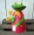 Zaunhocker Frau Frosch Blumen