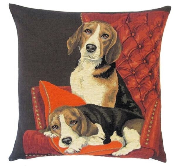 Gobelin Kissen Sofa Beagle