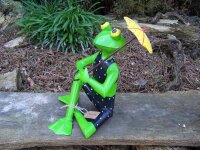 Gartenfigur Ottilie Bikini Frosch