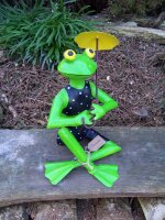 Gartenfigur Ottilie Bikini Frosch