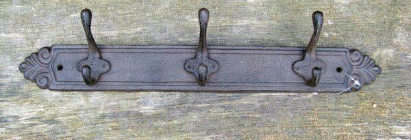 Garderobenleiste braun 3 Haken