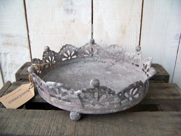 Kronentablett Shabby 15,5 cm