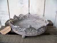 Kronentablett Shabby 15,5 cm