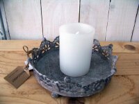 Kronentablett Shabby 15,5 cm