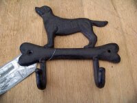 Wandhaken Garderobe Hund m. Knochen