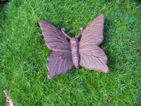 Gartenfigur Schmetterling Gusseisen