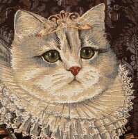 Gobelin Kissen Königliches Portrait Katze