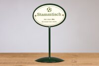 Emaille Tischständer Stammtisch Fußball