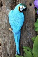Dekofigur Papagei blau