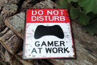 Blechschild Do not disturb - Gamer