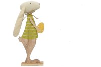Osterhase mit Osterei Holz