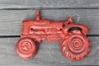 Wandflaschenöffner Traktor rot