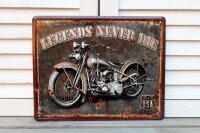 Nostalgie Blechschild Motorrad