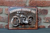 Nostalgie Blechschild Motorrad