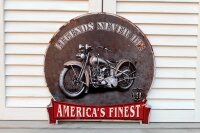 Blechschild Motorrad
