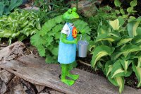 Frosch Gärtnerin mit Blume