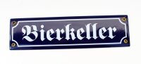 Emaille Schild Bierkeller