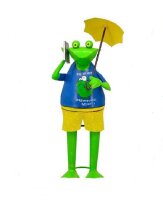 Lustiger Frosch mit Schirm