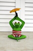 Kleiner Frosch mit Sonnenschirm