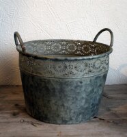 Blumentopf Zink groß