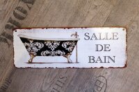 Shabby Blechschild Badezimmer