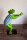 Schwimmfrosch Gartenfigur blau