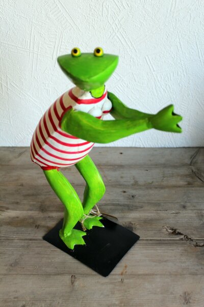 Gartenfigur Frosch Badeanzug