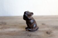 Gartenfigur Maus sitzend