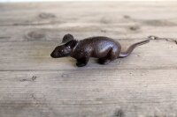 Gartenfigur Maus Gusseisen