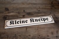 Emaille Schild Kleine Kneipe