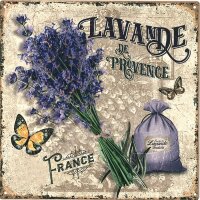 Shabby Blechschild Lavendel Provence