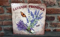 Shabby Blechschild Lavendel Provence II
