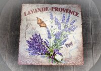 Shabby Blechschild Lavendel Provence II