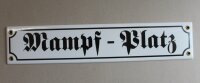 Emaille Schild Mampf-Platz